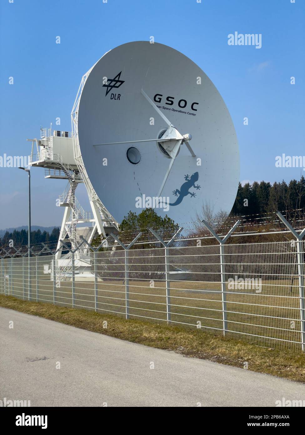 Deutsches Raumfahrtoperationszentrum in Weilheim, Bayern. Deutsches Luft- Und Raumfahrtzentrum Stockfoto