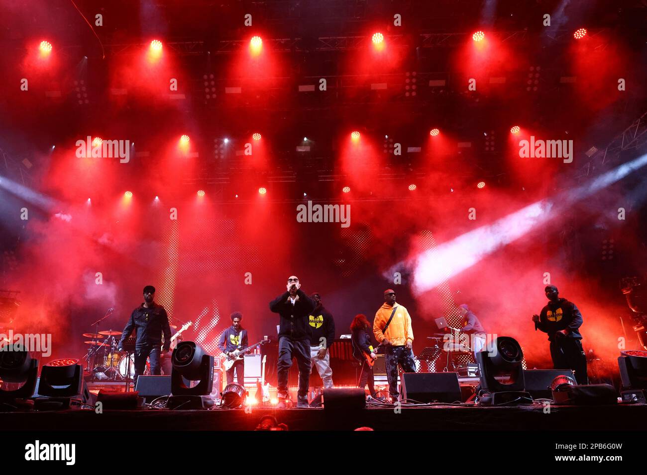 WU-TANG-CLAN auf der Harbourflap-Bühne; am 3. CLOCKENFLAP-TAG am Central Habourfront, 5. März 23. SCMP/Dickson Lee Stockfoto