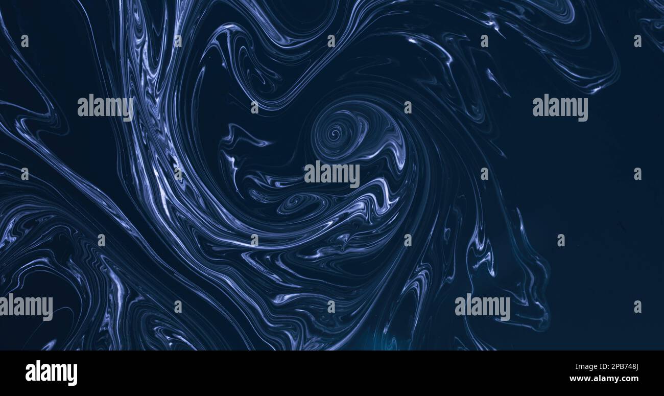 Farbe Wasser Marmor wirbelblau Alkohol Tinte Mix Welle Stockfoto