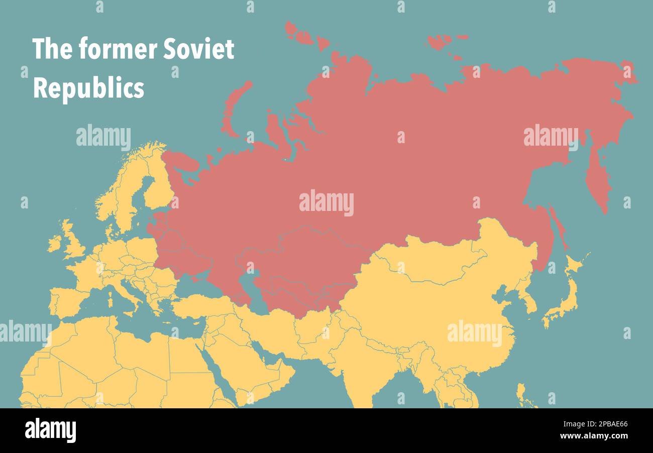 Die modernen Länder der ehemaligen Sowjetunion Stockfoto