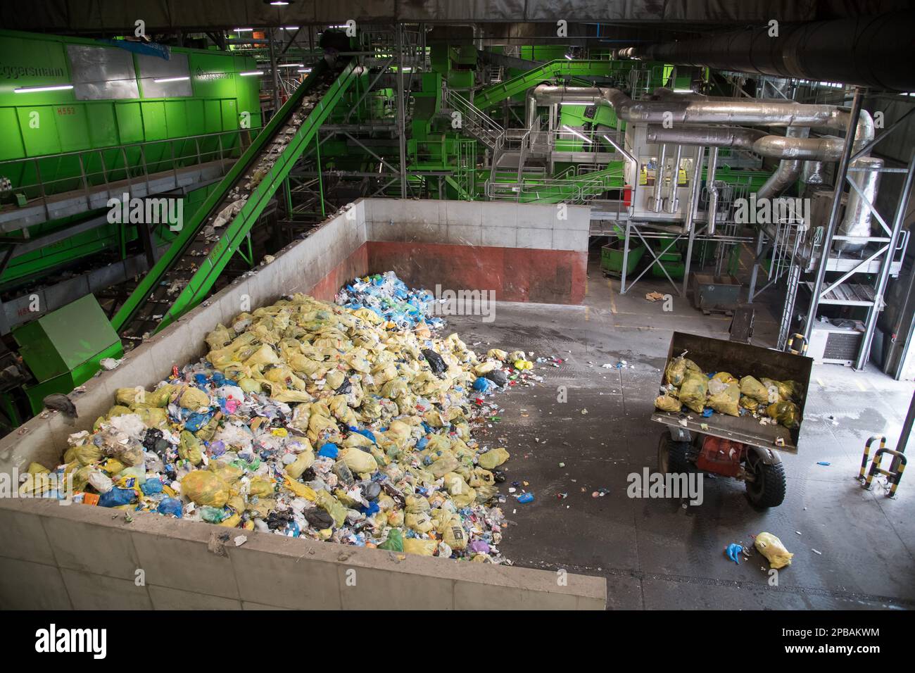 Kommunale Abfallverwertungsanlage in Danzig, Polen © Wojciech Strozyk / Alamy Stock Photo Stockfoto