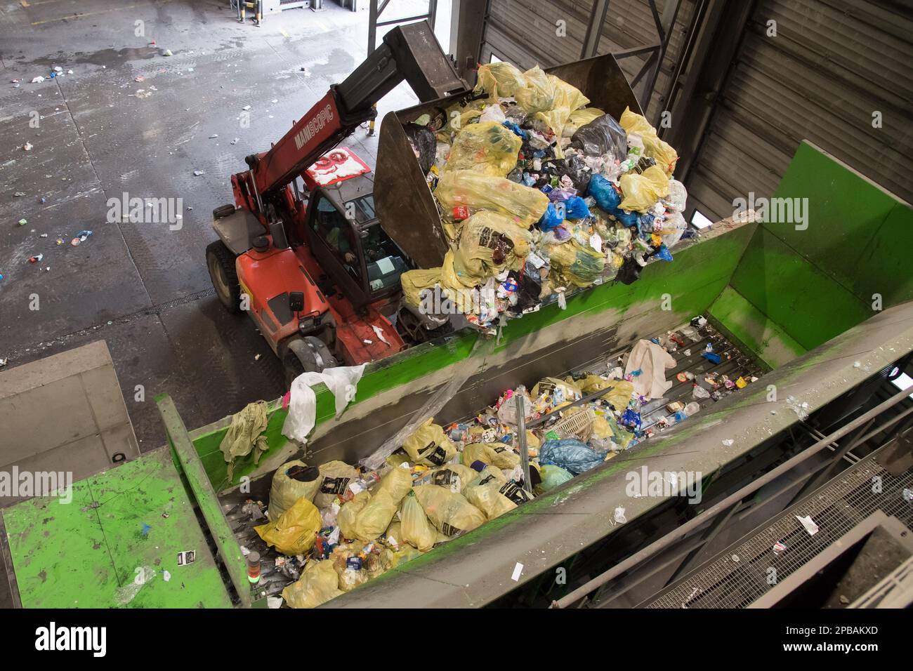 Kommunale Abfallverwertungsanlage in Danzig, Polen © Wojciech Strozyk / Alamy Stock Photo Stockfoto