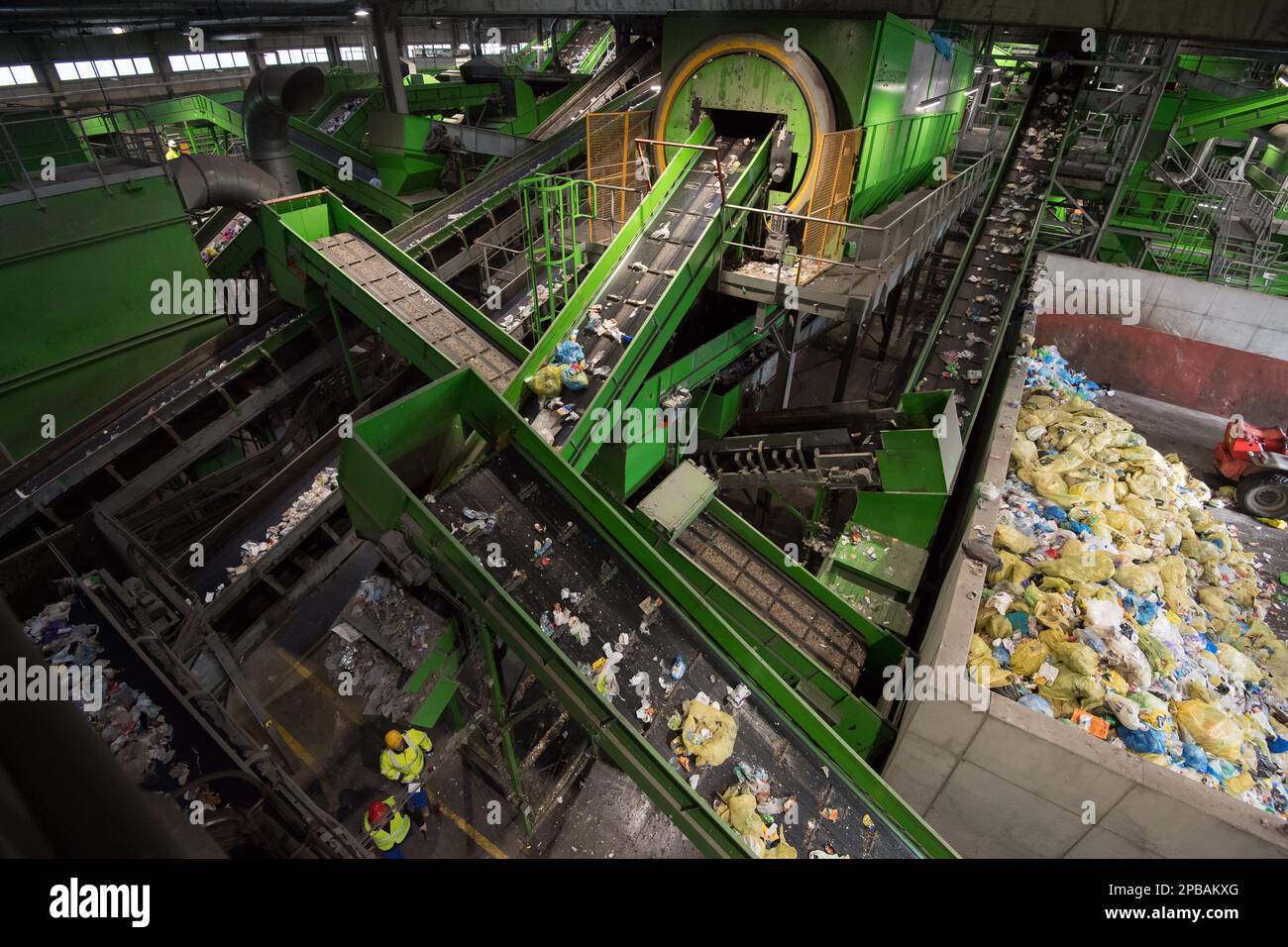 Kommunale Abfallverwertungsanlage in Danzig, Polen © Wojciech Strozyk / Alamy Stock Photo Stockfoto