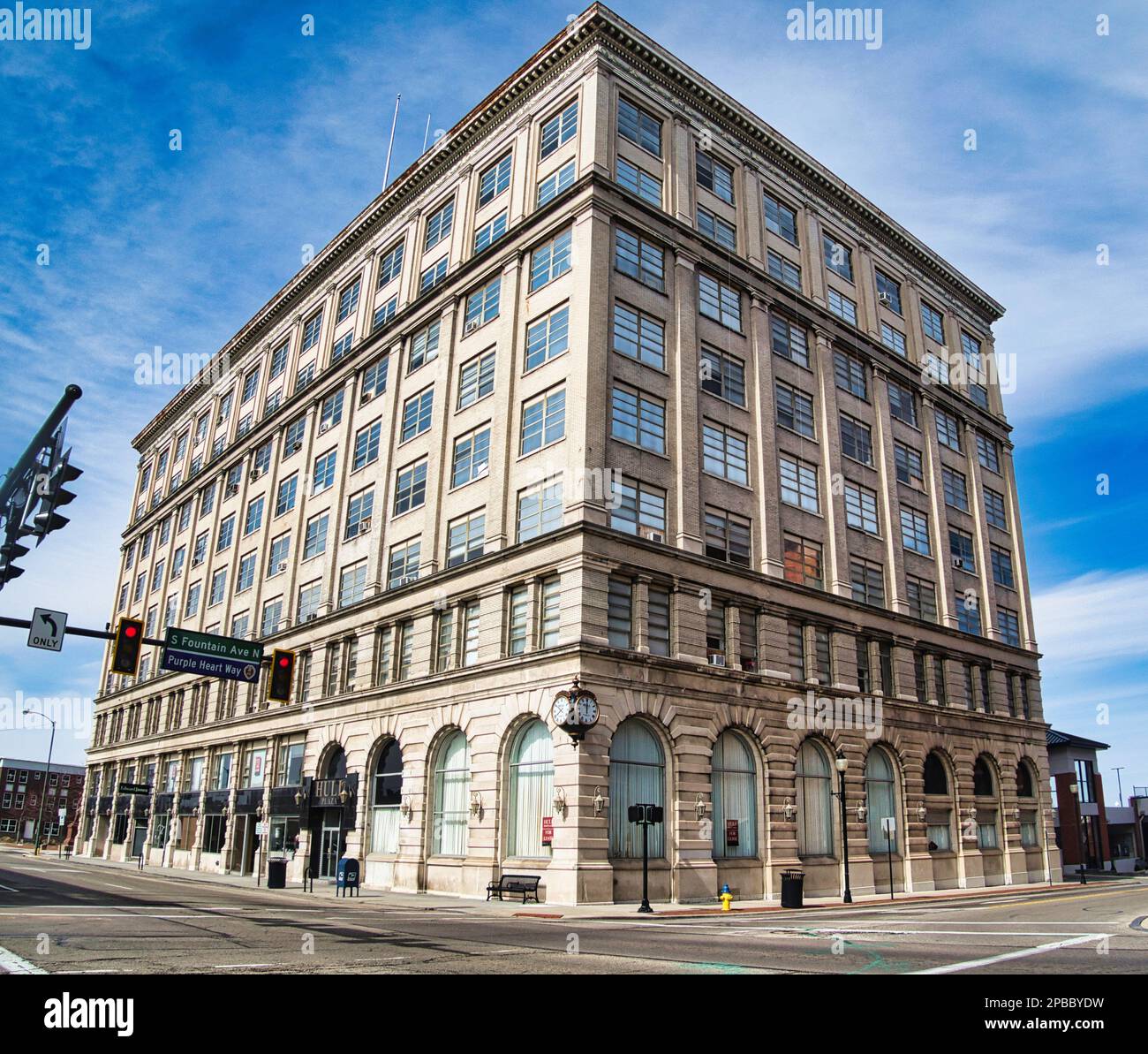 Hull Plaza-Gebäude in der Innenstadt von Springfield Ohio USA 2023 Stockfoto