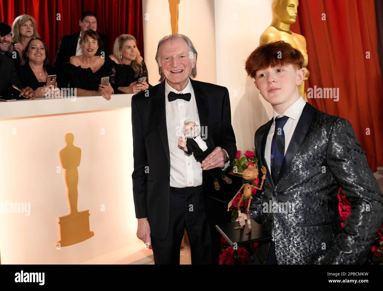 David Bradley, left, and Gregory Mann arrive at the Oscars on Sunday