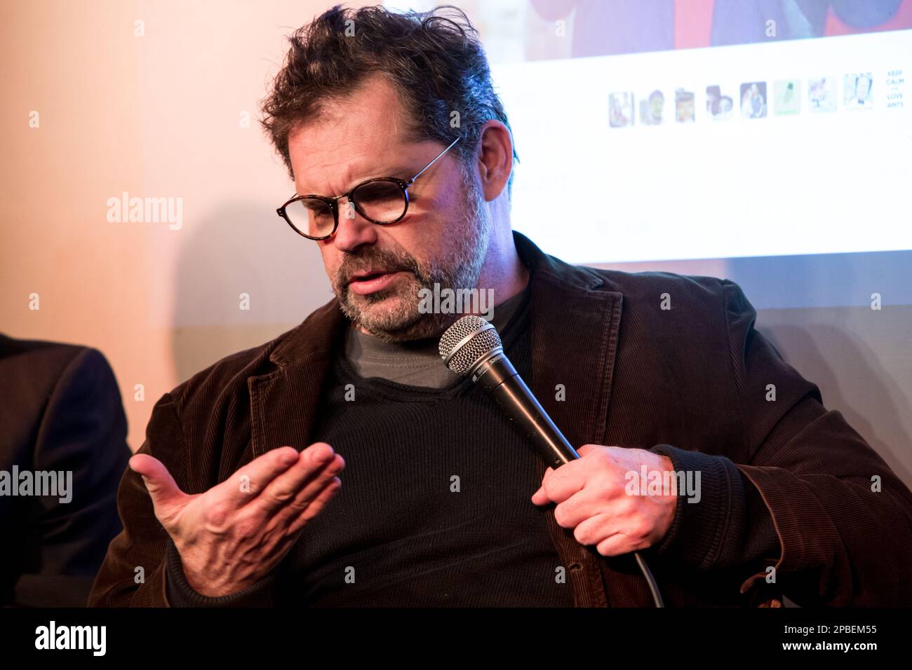 Dana Gould - Komödiantin Stockfoto