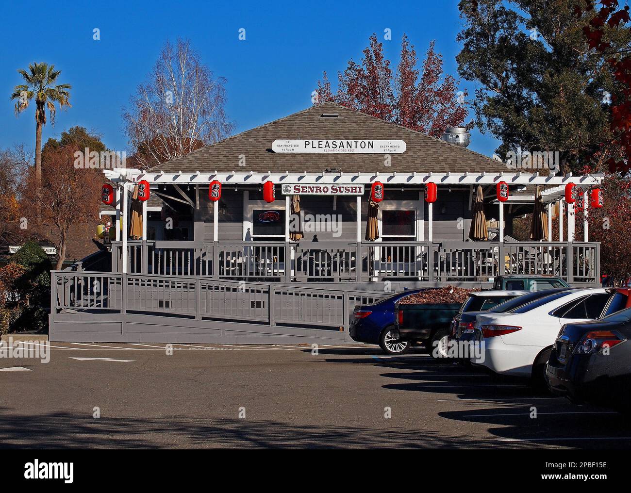 Senro Sushi Restaurant in Pleasanton, Kalifornien Stockfoto