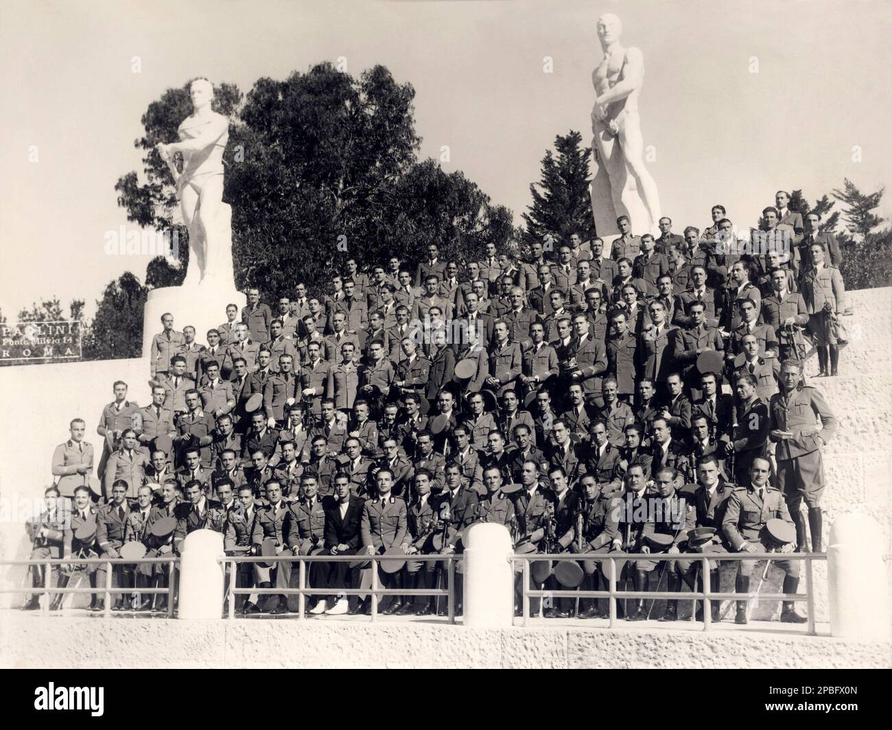 1930er Jahre , Rom , Italien DAS FORO DEI MARMI MUSSOLINI Stadion