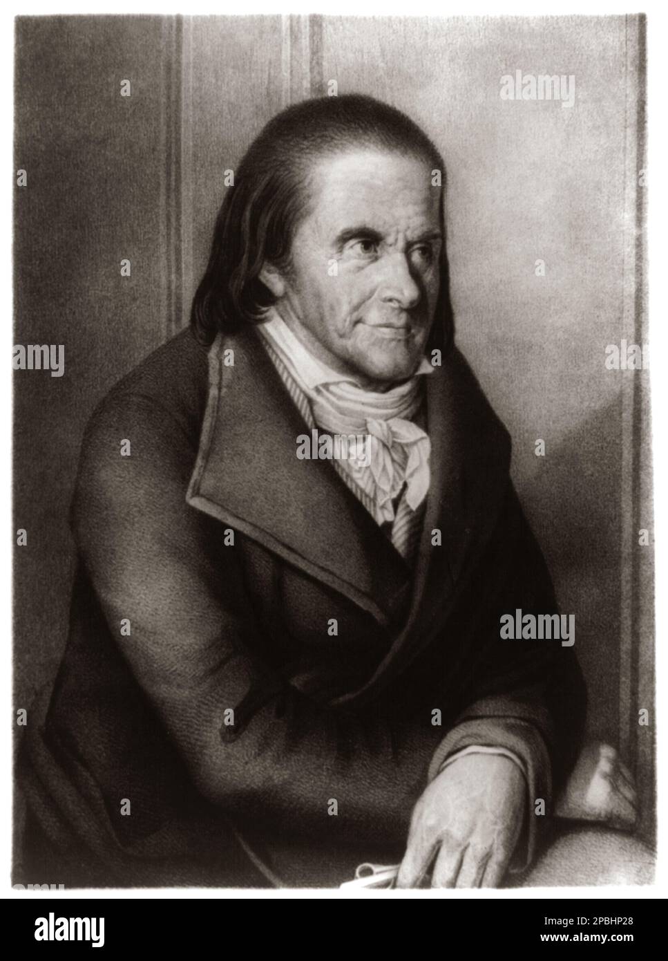 Johann Heinrich PESTALOZZI (1746 – 1827) War eine Schweizer Pädagoge und pädagogischer Reformer.- foto Storiche - foto Storica - GESCHICHTSFOTO - Portrait - Rituto - PEDAGOGIA - PEDAGOGO - EDUCATORE - EDUCAZIONE - Halsband - colletto - Krawatte - Cravatta Fiocco - Bogen - Schule - scuola - Gravur - Incisione -- Archivio GBB Stockfoto