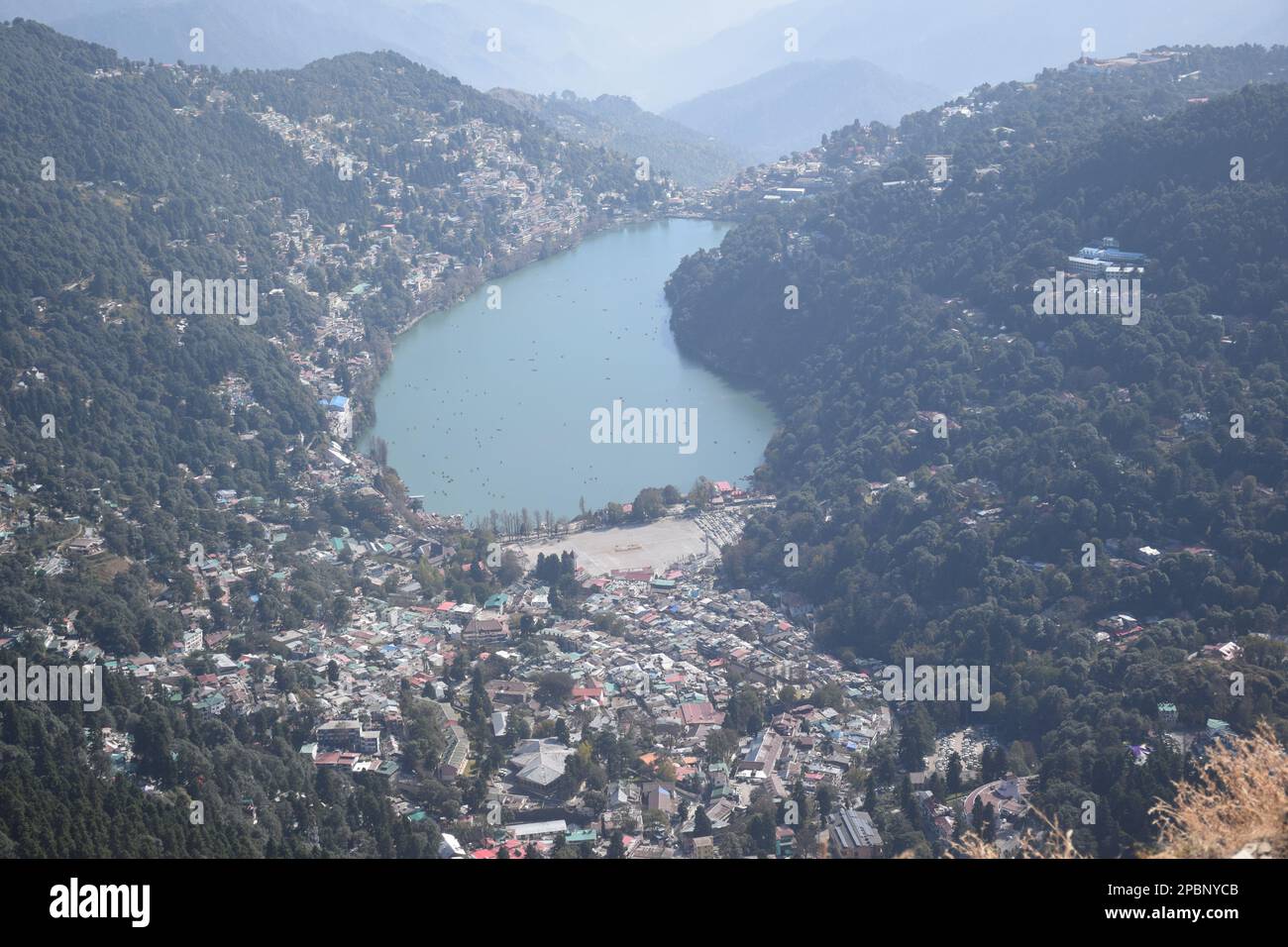 Nanital - die Stadt der Seen Stockfoto