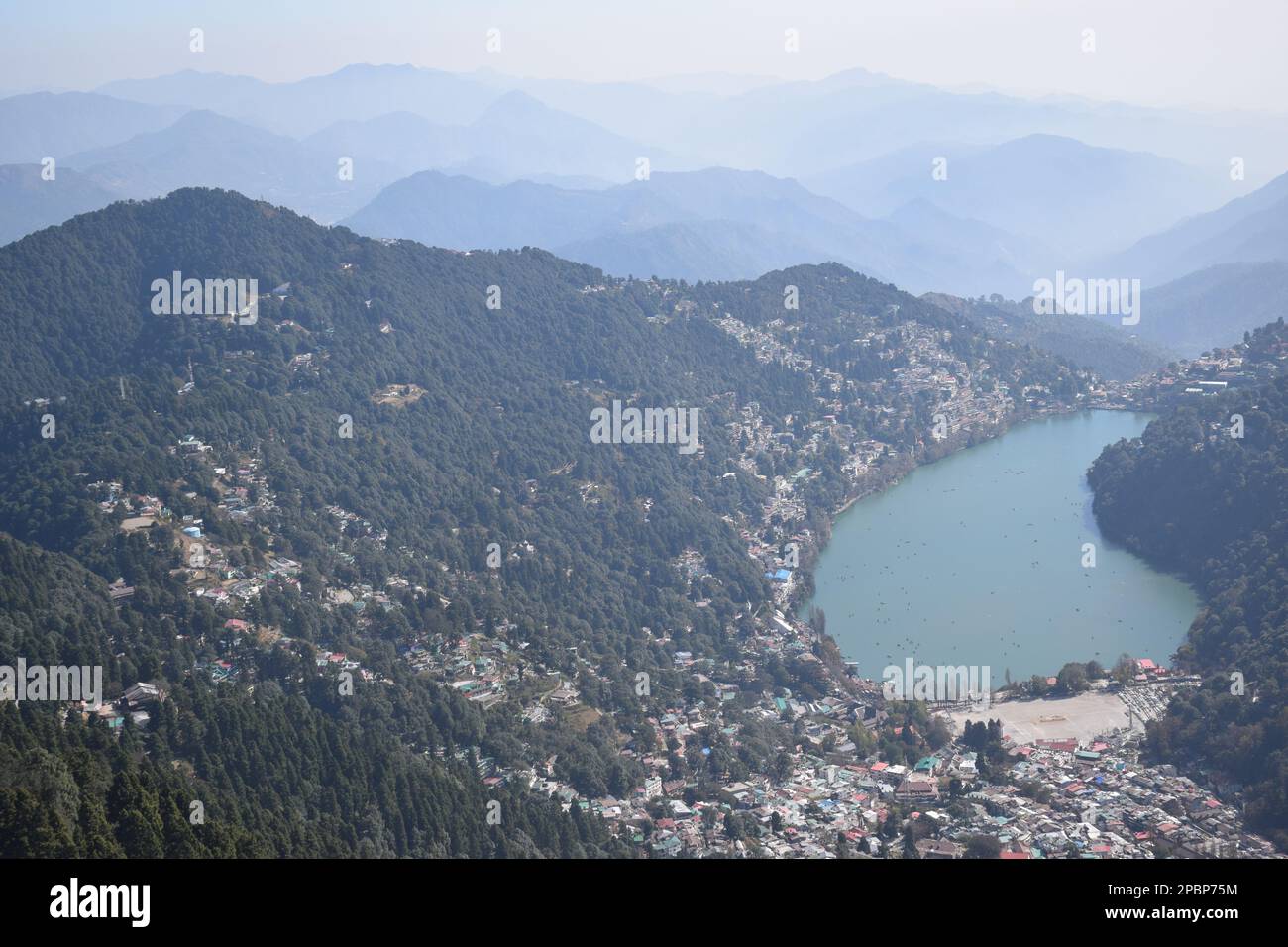 Nanital - die Stadt der Seen Stockfoto