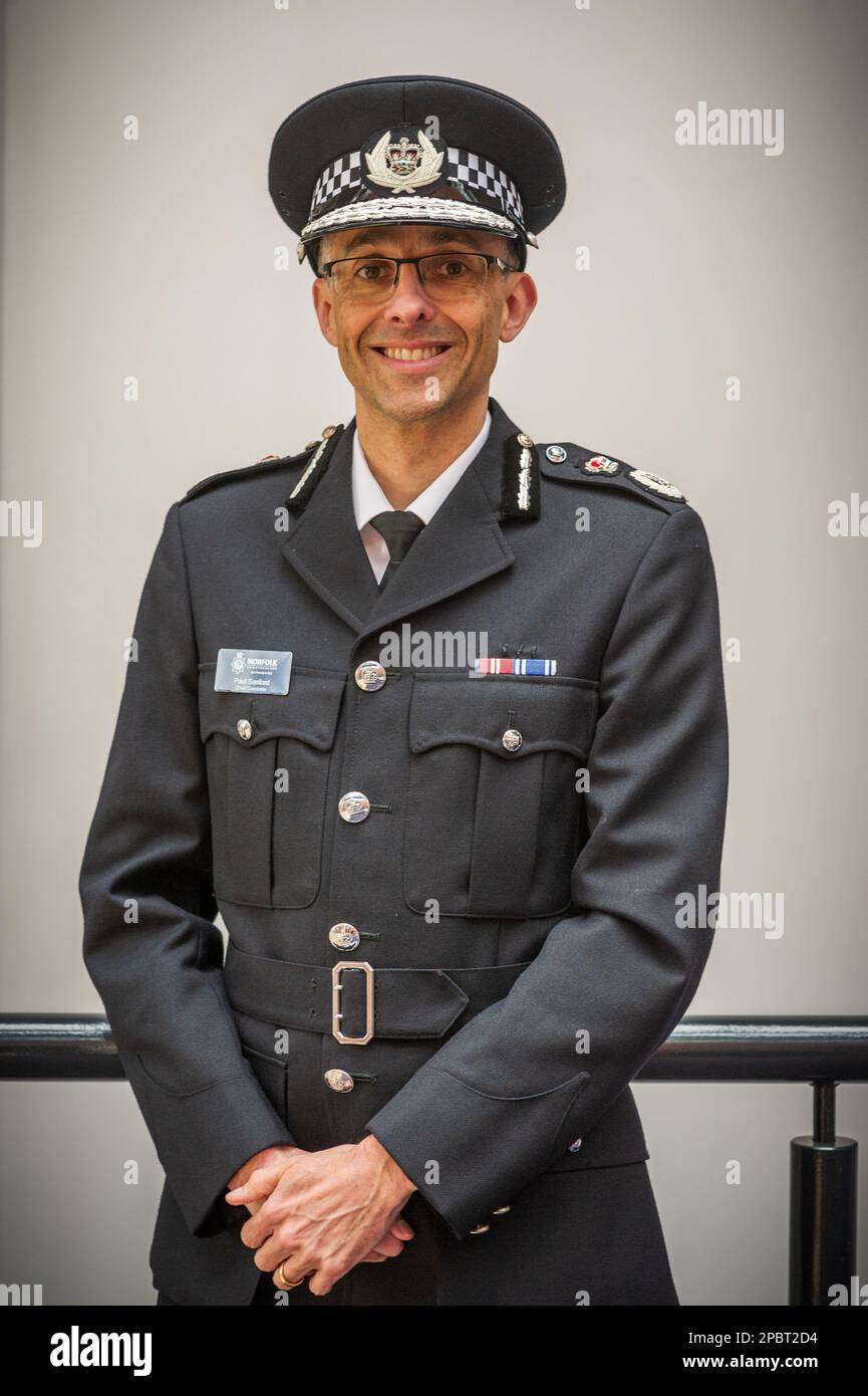 Norfolk Constabulary Chief Constable, Paul Sanford Photography von Jason Bye t: 07966 173 930 e: mail@jasonbye.com w: www.jasonbye.com Stockfoto