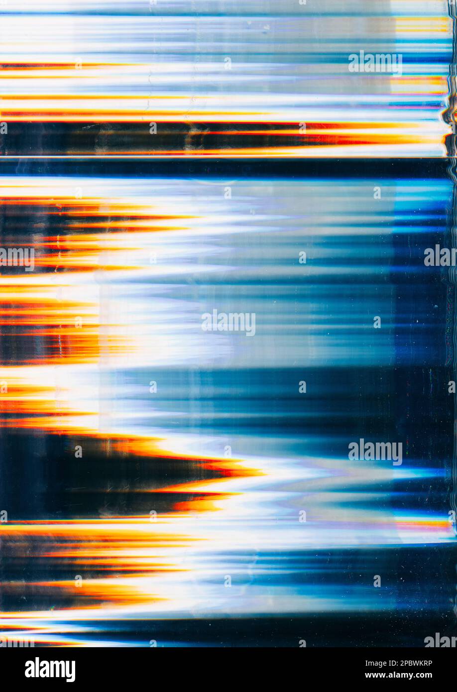 Analoge Verzerrungsartefakte Störsignale Stockfoto