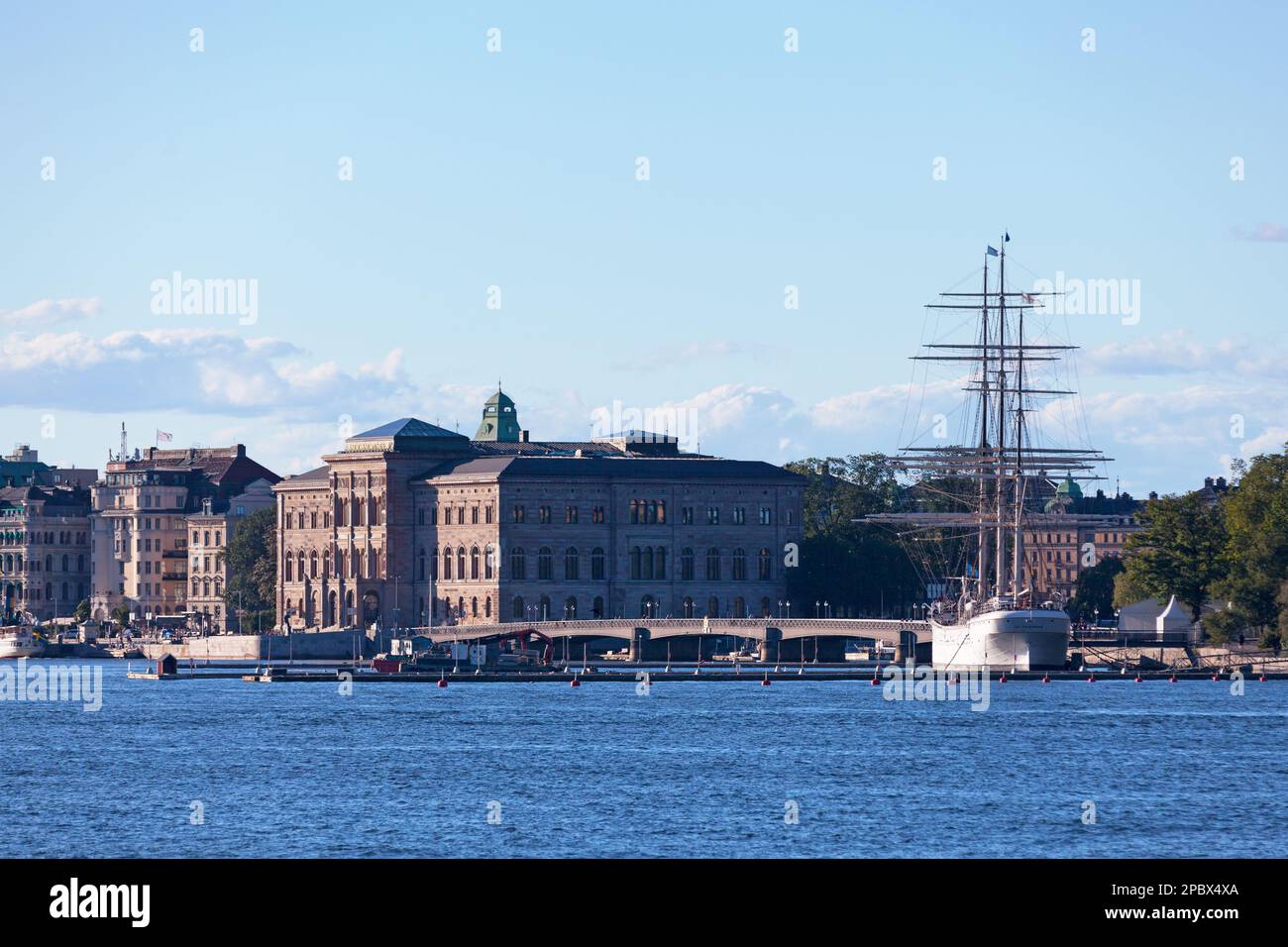 Stockholm, Schweden - Juni 24 2019: Das Nationalmuseum (oder Nationalmuseum der Schönen Künste) ist die Nationalgalerie auf der Halbinsel Blasieholmen i. Stockfoto