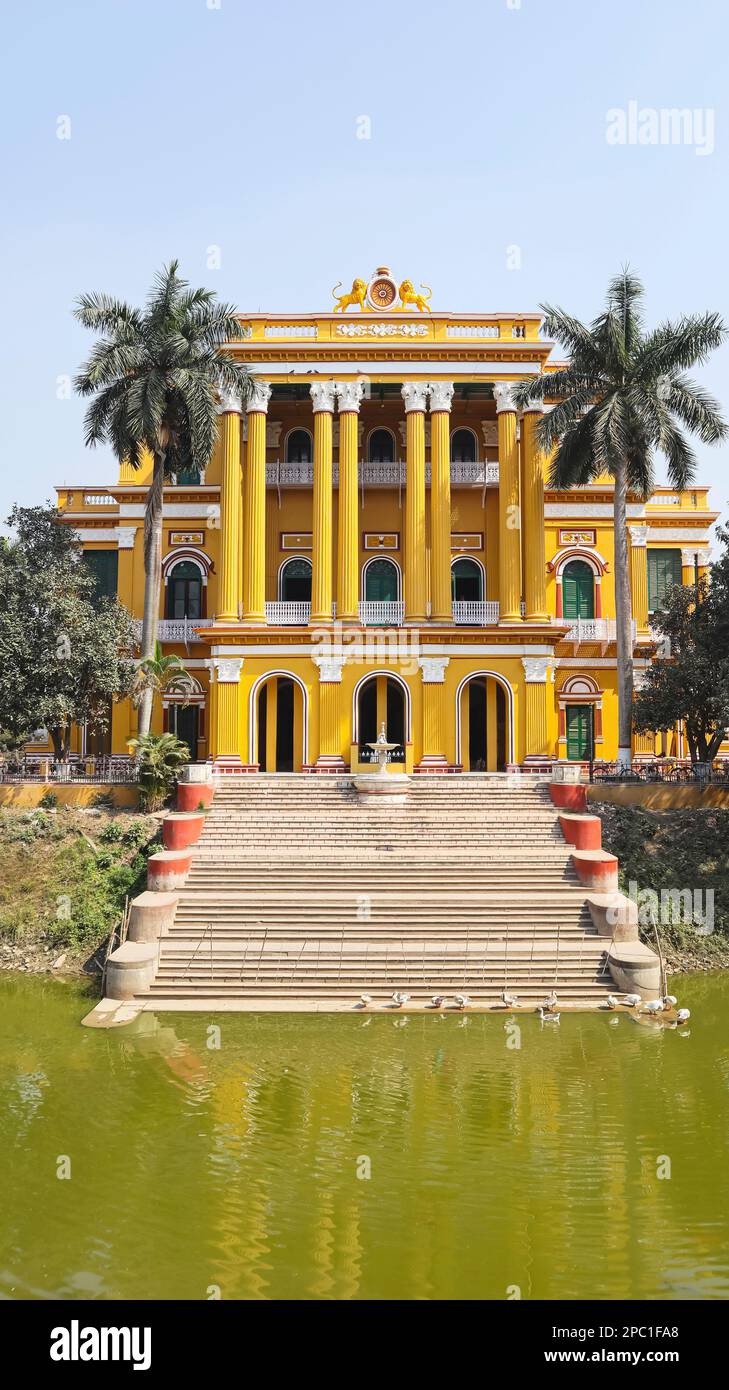 Blick auf Kathgola Palace von der Rückseite, Murshidabad, Westbengalen, Indien. Stockfoto