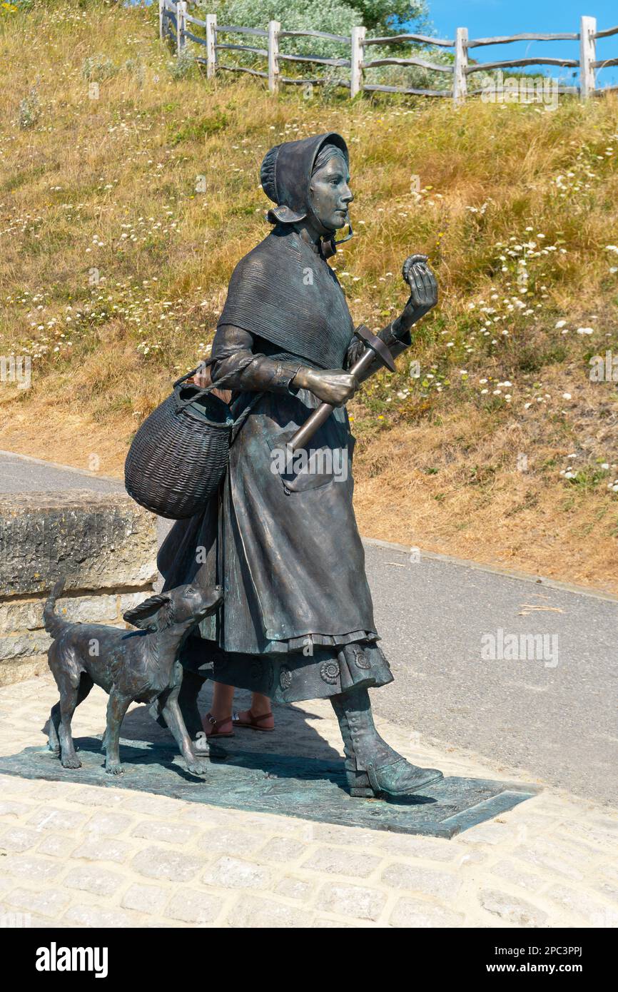Mary-Anning-Statue Stockfoto