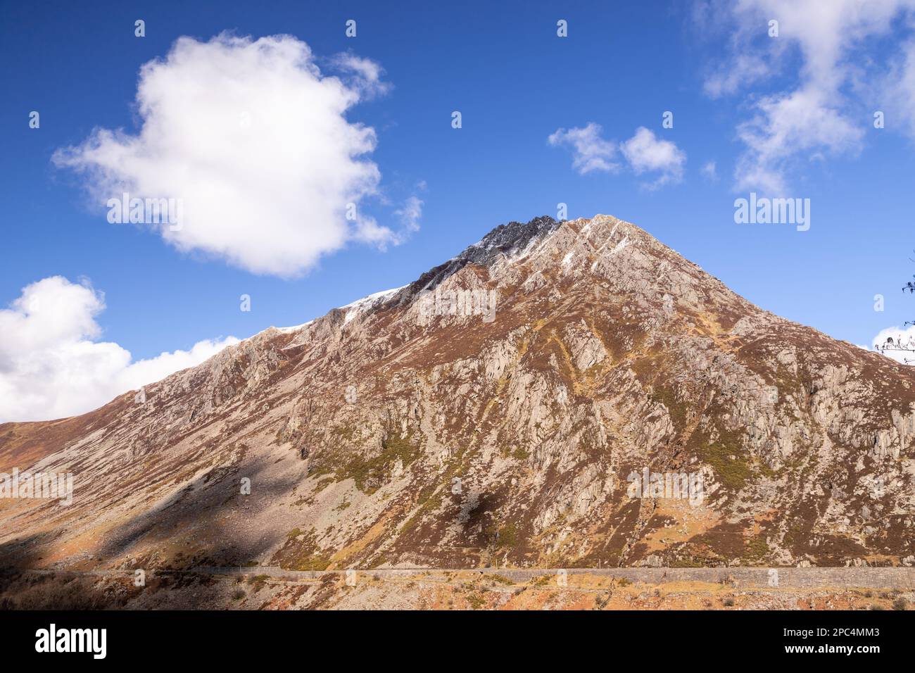 Pen yr Ole Wen Mountain, Snowdonia, Nordwales Stockfoto