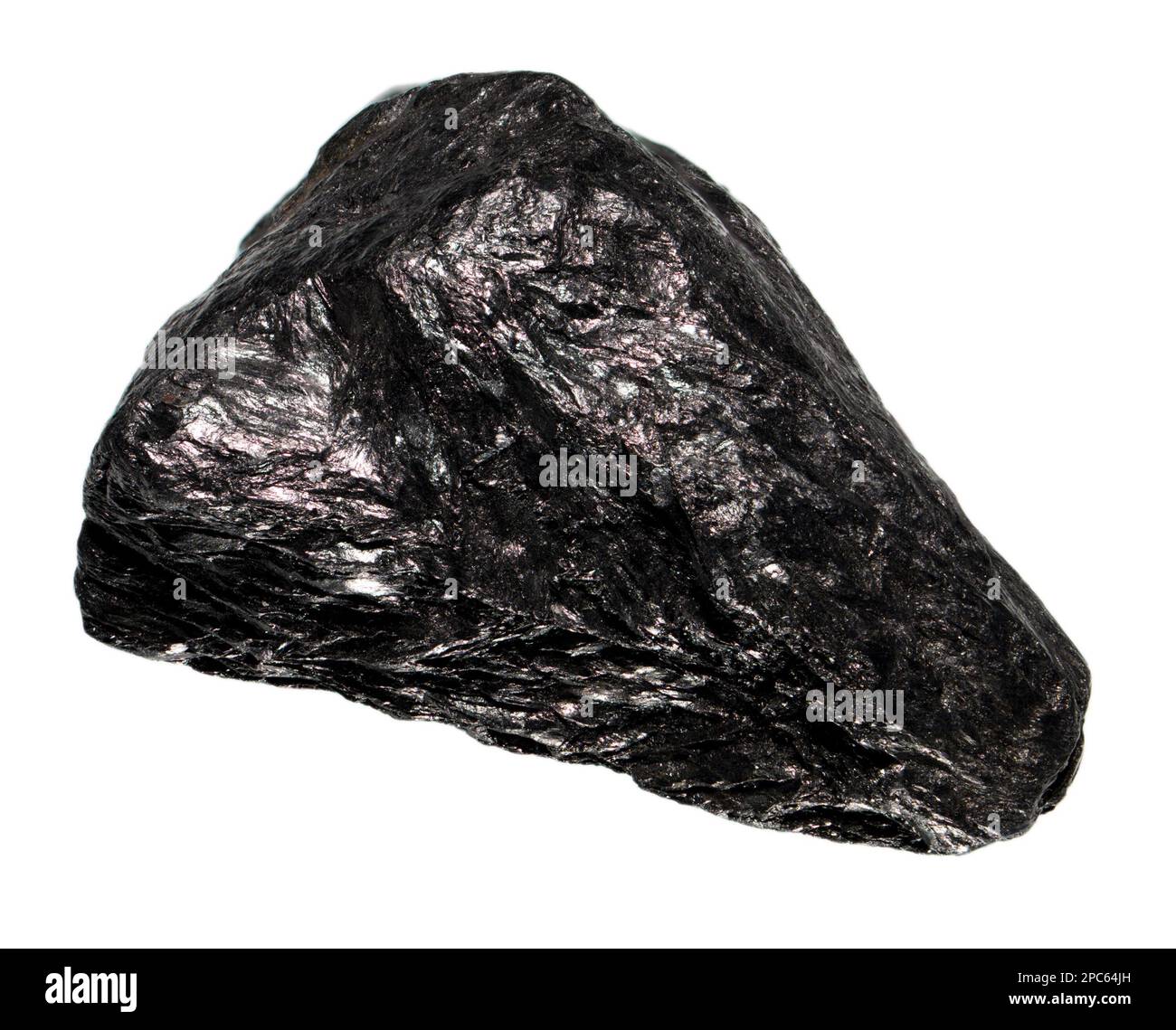 Graphit – weiche Form von reinem Kohlenstoff (c 4cm quer) Stockfoto