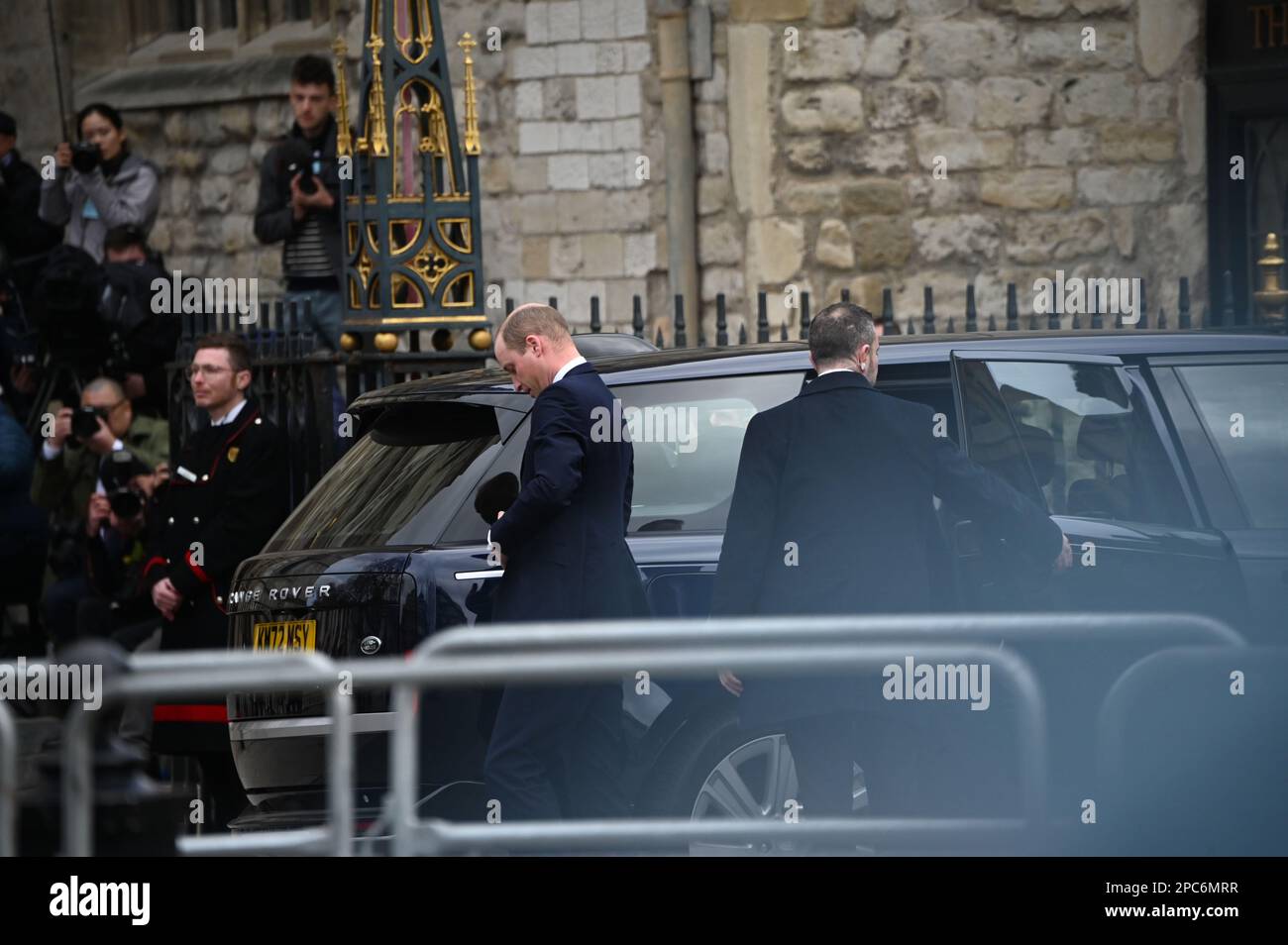 London, Großbritannien. 13. März 2023. 13. März 2023, Westminster Abbey, London, Großbritannien. Prinz William, Prinz von Wales und Prinzessin Catherine, Prinzessin von Wales kommt im Commonwealth an, sollte aufhören, den afrikanischen LGBTQ in Westminster Abbey zu unterdrücken. Kredit: Siehe Li/Picture Capital/Alamy Live News Stockfoto
