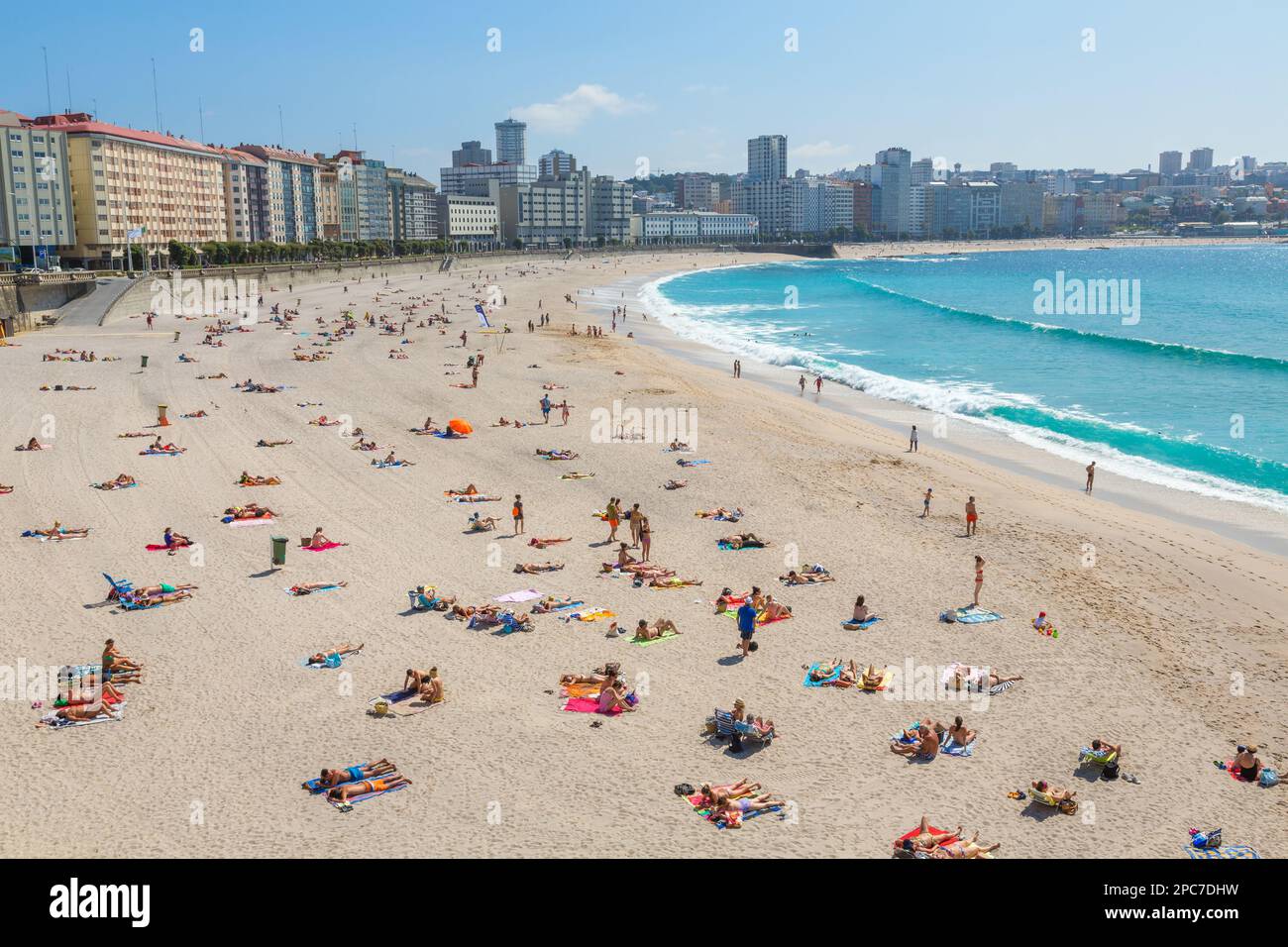 Orzan Beach, La Coruna, (A Coruna), Galicien, Spanien Stockfoto