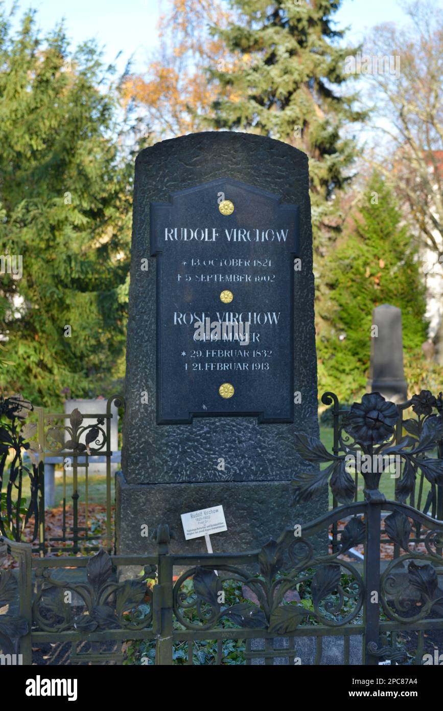 Rudolf Virchow, Grave, Alter St.-Matthaeus-Kirchhof, Schoeneberg, Berlin, Deutschland Stockfoto