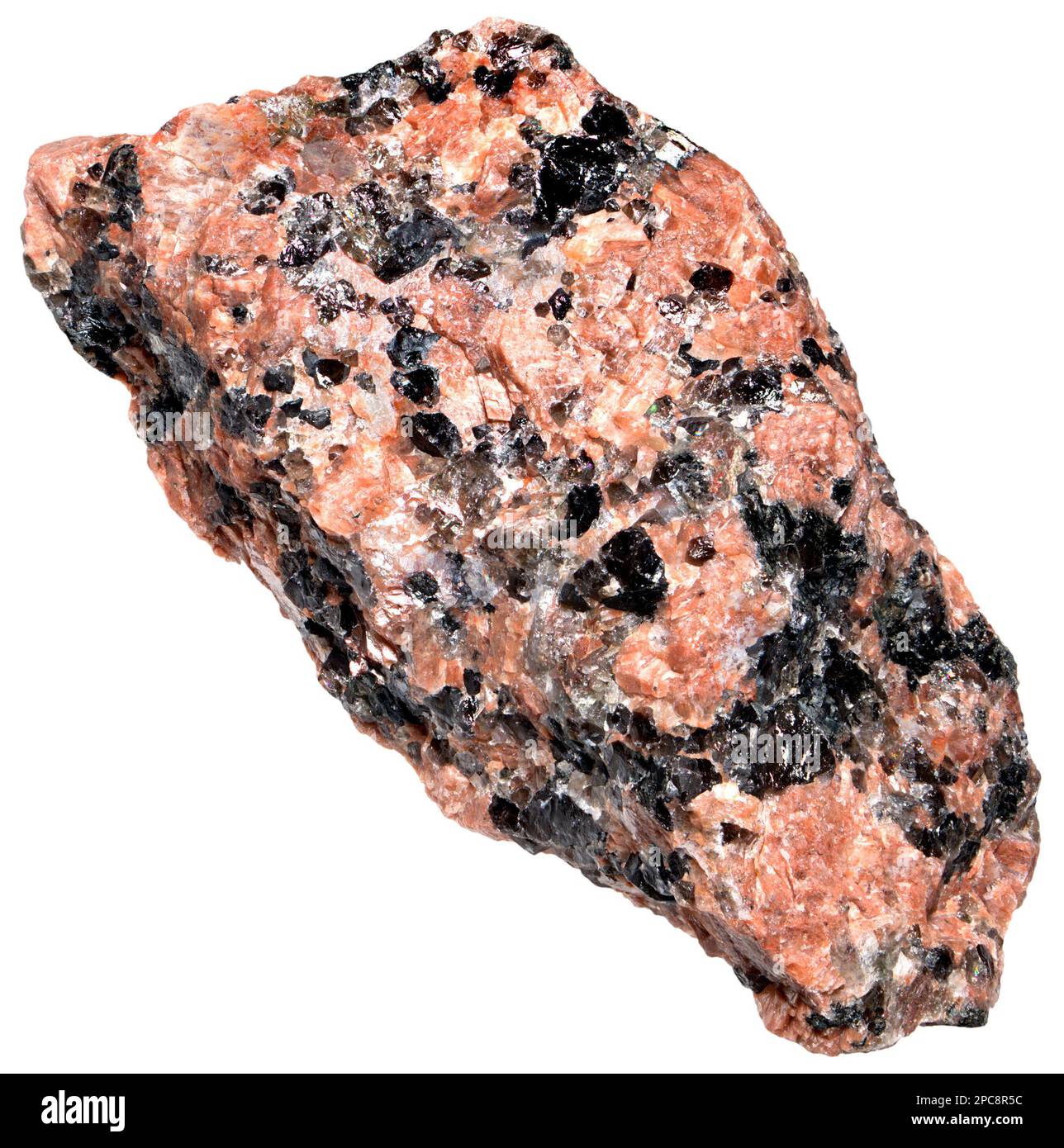 Granodiorit (Norwegen), phaneritisch strukturiertes, intrusives, igneöses Gestein ähnlich wie Granit, enthält jedoch mehr Plagioclase-Feldspat als Orthoclase-Feldspat Stockfoto