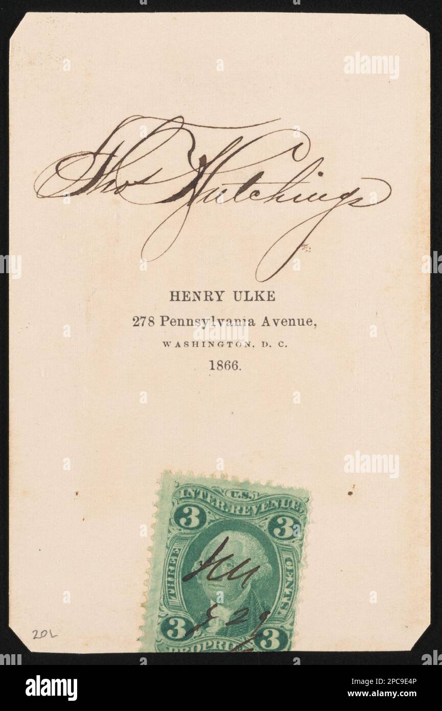 Gefreiter Thomas J. Hutchings vom 16. New York Heavy Artillery Regiment and Co D, 6. New York Heavy Artillery Regiment in Zivilkleidung Henry Ulke, 278 Pennsylvania Avenue, Washington, D.C. Liljenquist Family Sammlung von Bürgerkriegsfotos, pp/liljpaper. Hutchings, Thomas J, 1844-1937, USA, Armee, New York Heavy Artillery Regiment, 16. (1863-1865), People, United States, Army, New York Heavy Artillery Regiment, 6. (1863-1865), People, Soldiers, Union, 1860-1870, Usa, Geschichte, Bürgerkrieg, 1861-1865, Militärpersonal, Union, Vereinigte Staaten, Geschichte, Bürgerkrieg, 1861-1 Stockfoto