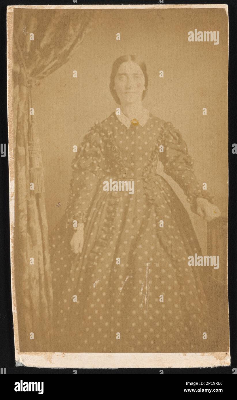 Hattie (Slocum) Wagner, Ehefrau von Oberst Louis Wagner. Liljenquist Family Sammlung von Bürgerkriegsfotos, pp/liljpaper, pp/liljwoch. Wagner, Louis, 1838-1914, Familie, Wagner, Hattie, 1836-1921, Frauen, 1860-1870, Usa, Geschichte, Bürgerkrieg, 1861-1865, Frauen, Union. Stockfoto