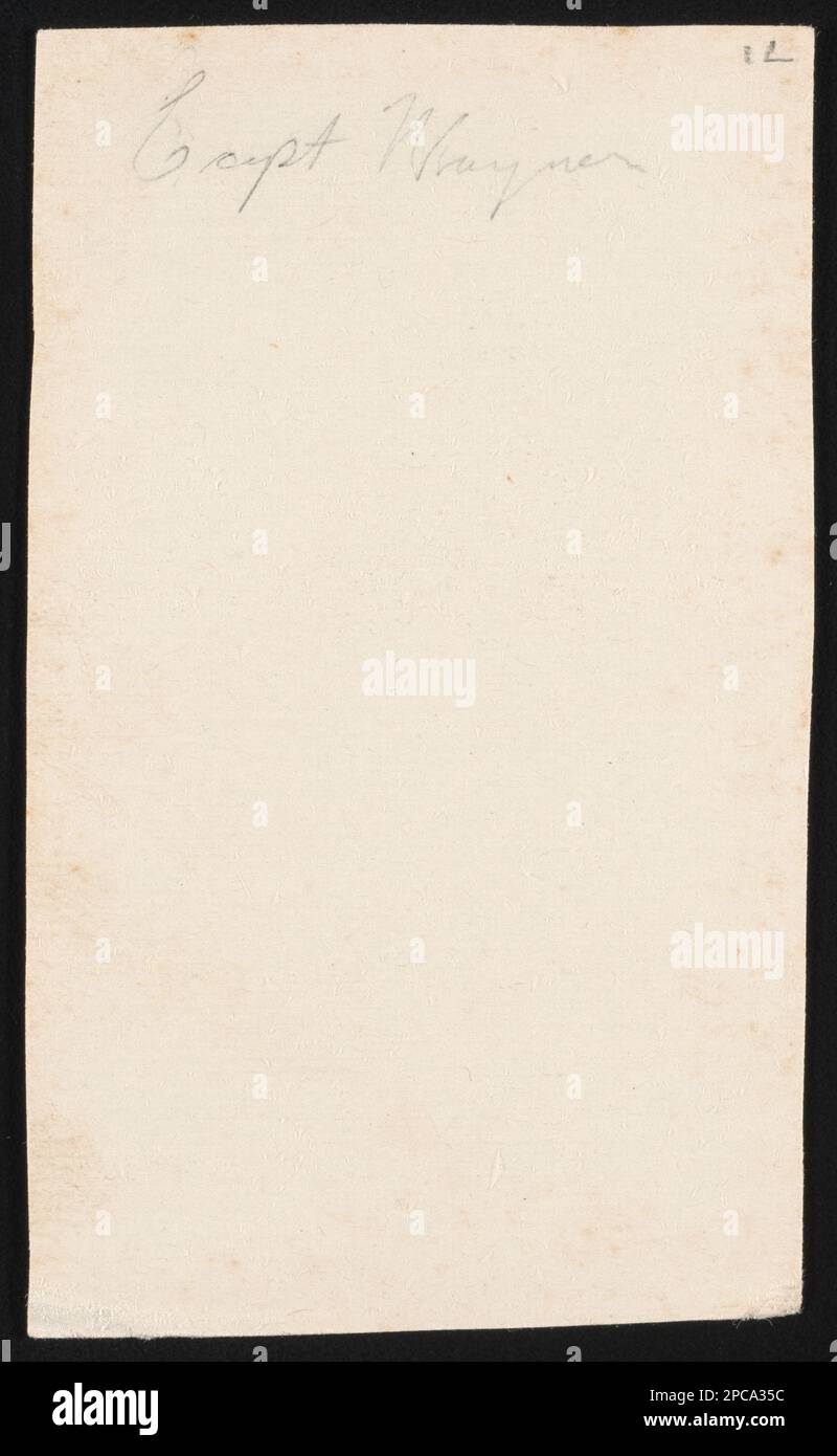 Oberst Louis Wagner von Co D, 88. Pennsylvania Infanterie-Regiment in Uniform. Liljenquist Family Sammlung von Bürgerkriegsfotos, pp/liljpaper. Wagner, Louis, 1838-1914, Usa, Armee, Pennsylvania Infanterie Regiment, 88. (1861-1865), People, Soldiers, Union, 1860-1870, Militäruniformen, Union, 1860-1870, Vereinigte Staaten, Geschichte, Bürgerkrieg, 1861-1865, Militärpersonal, Union. Stockfoto