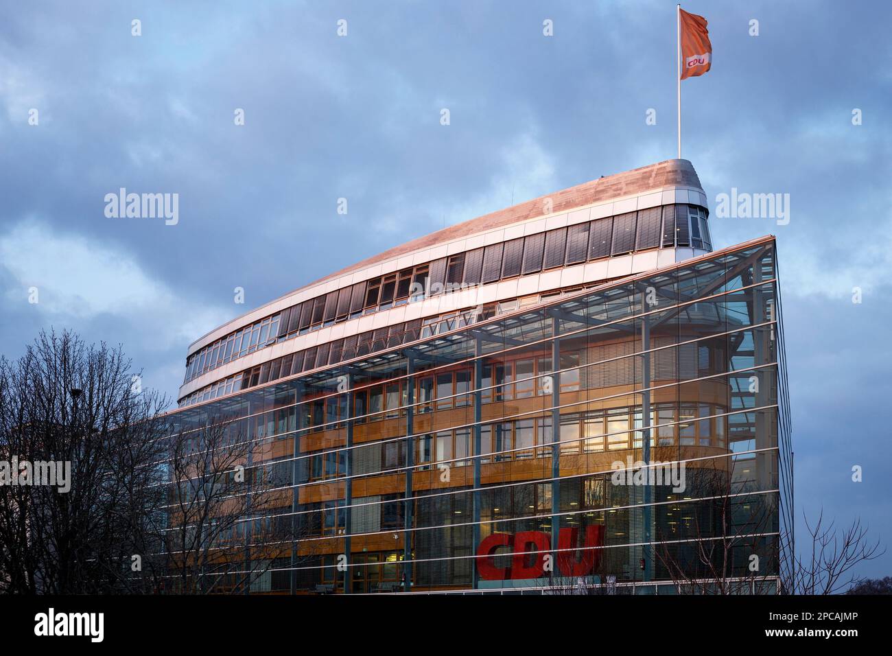 BERLIN, Deutschland 1-26-2021 Konrad-Adenauer-Haus, Bundesbüro der CDU-Partei. Stockfoto