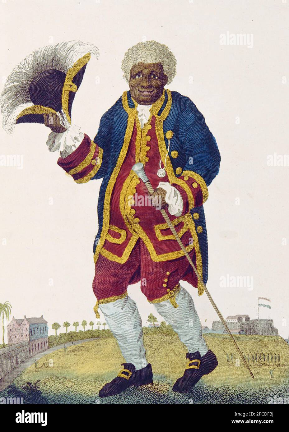 GRAMAN KWASI (1692-1787) Surinamesischer Botaniker und Sklavenhändler für die niederländische Kolonie Surinam. Stockfoto