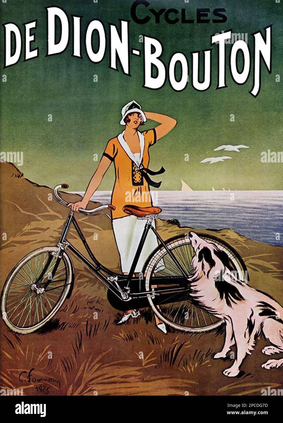 DE DION-BOUTON Werbespot über 1925 Stockfoto