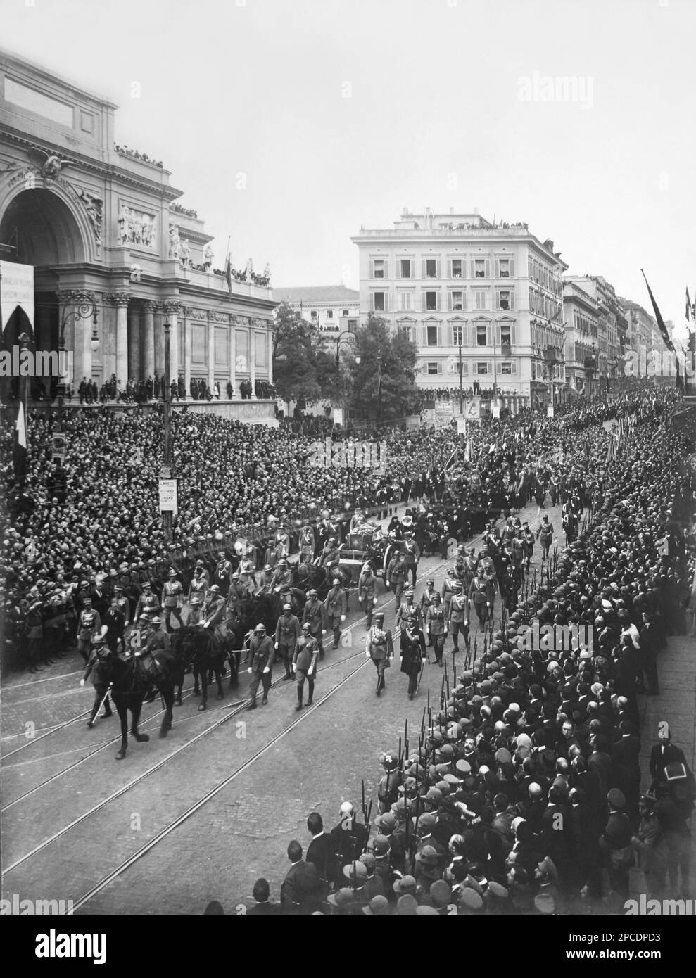 1921 . November 4, Rom, ITALIEN die Beerdigung des italienischen