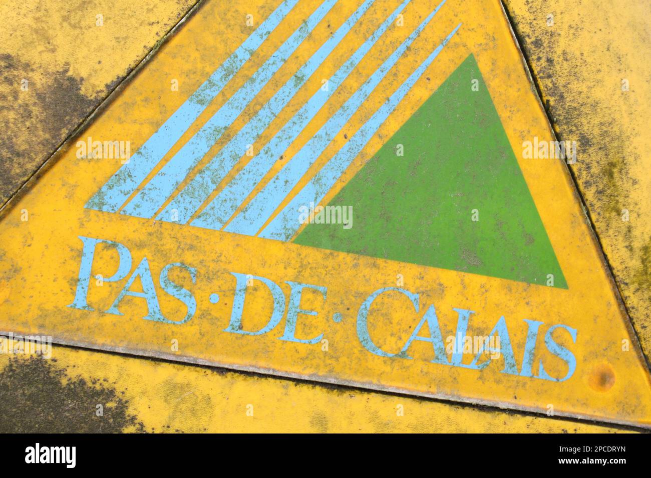 Pas de Calais Sign, Abstract France Stockfoto