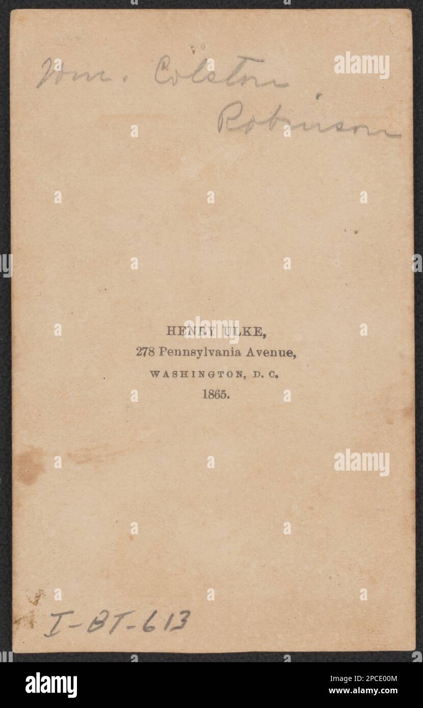 Gefreiter William Colston Robinson von Co G, 6. Virginia Infanterie Regiment in Uniform / Henry Ulke, 278 Pennsylvania Avenue, Washington, D.C. 1865. Liljenquist Family Sammlung von Bürgerkriegsfotos, pp/liljpaper. Konföderierte Staaten von Amerika, Armee, Virginia Infanterie-Regiment, 6., Menschen, 1860-1870, Robinson, William Colston, 1845-1863, Soldaten, Konföderat, 1860-1870, Militäruniformen, Konföderat, 1860-1870, USA, Geschichte, Bürgerkrieg, 1861-1865, Militärpersonal, Konföderierter. Stockfoto