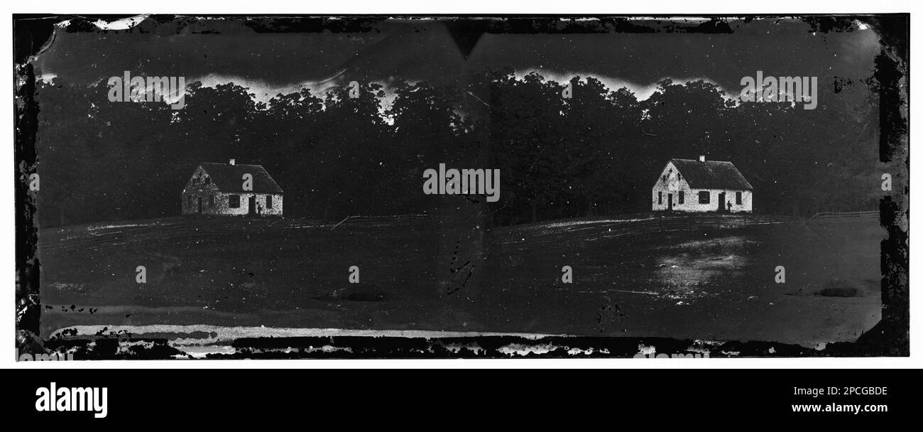 Antietam, Maryland. Dunker Kirche auf dem Schlachtfeld. Bürgerkriegsfotos, 1861-1865. Usa, Geschichte, Bürgerkrieg, 1861-1865. Stockfoto