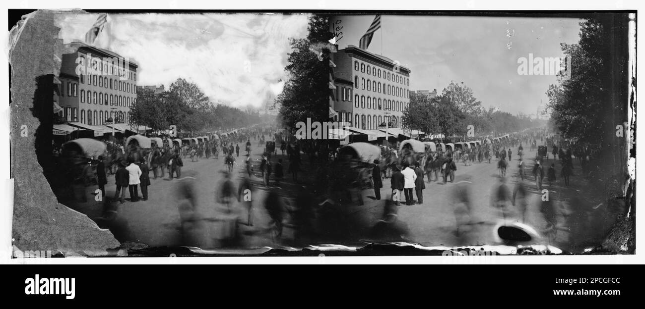 Washington, Bezirk Columbia. Große Kritik an der Armee. Bürgerkriegsfotos, 1861-1865. Usa, Geschichte, Bürgerkrieg, 1861-1865. Stockfoto
