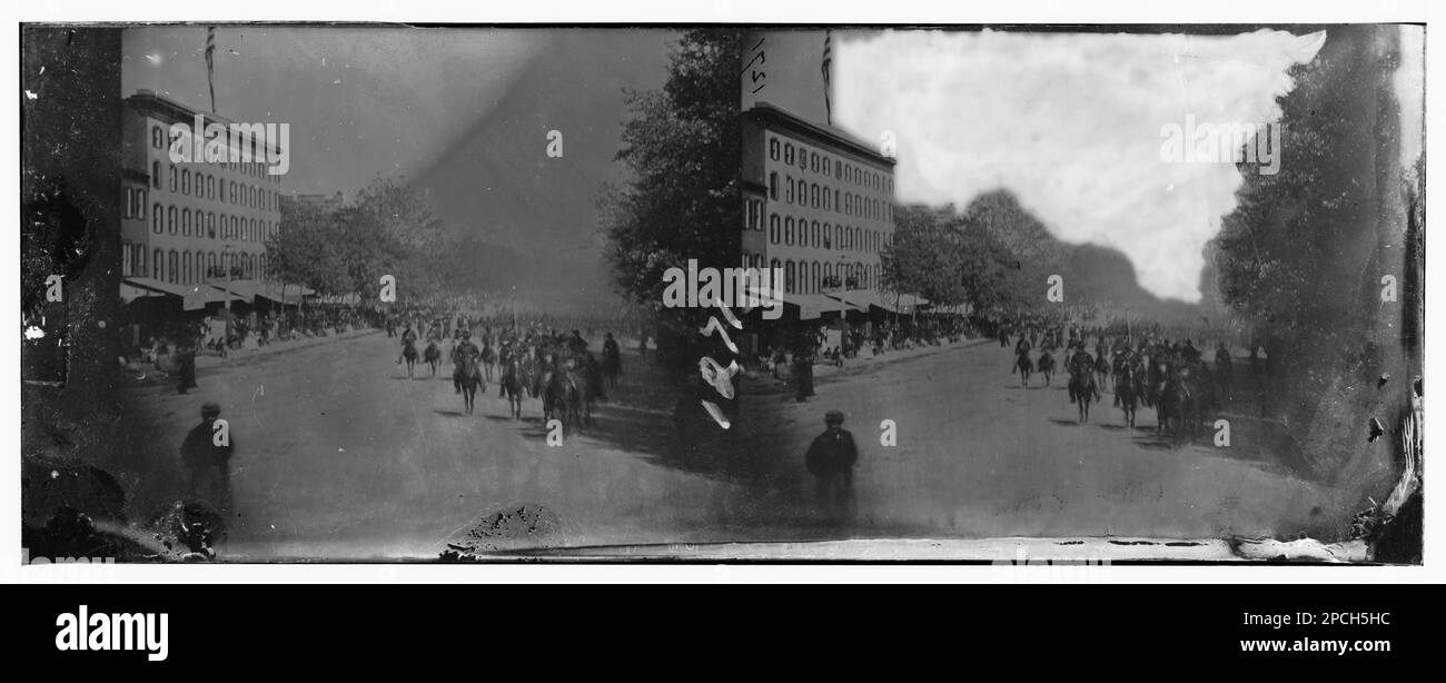Washington, Bezirk Columbia. Große Kritik an der Armee. Bürgerkriegsfotos, 1861-1865. Usa, Geschichte, Bürgerkrieg, 1861-1865. Stockfoto