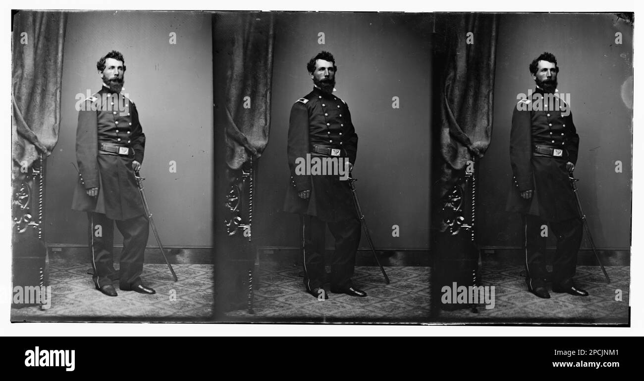 Oberstleutnant C.C. Blanchard QM. Bürgerkriegsfotos, 1861-1865. Usa, Geschichte, Bürgerkrieg, 1861-1865. Stockfoto