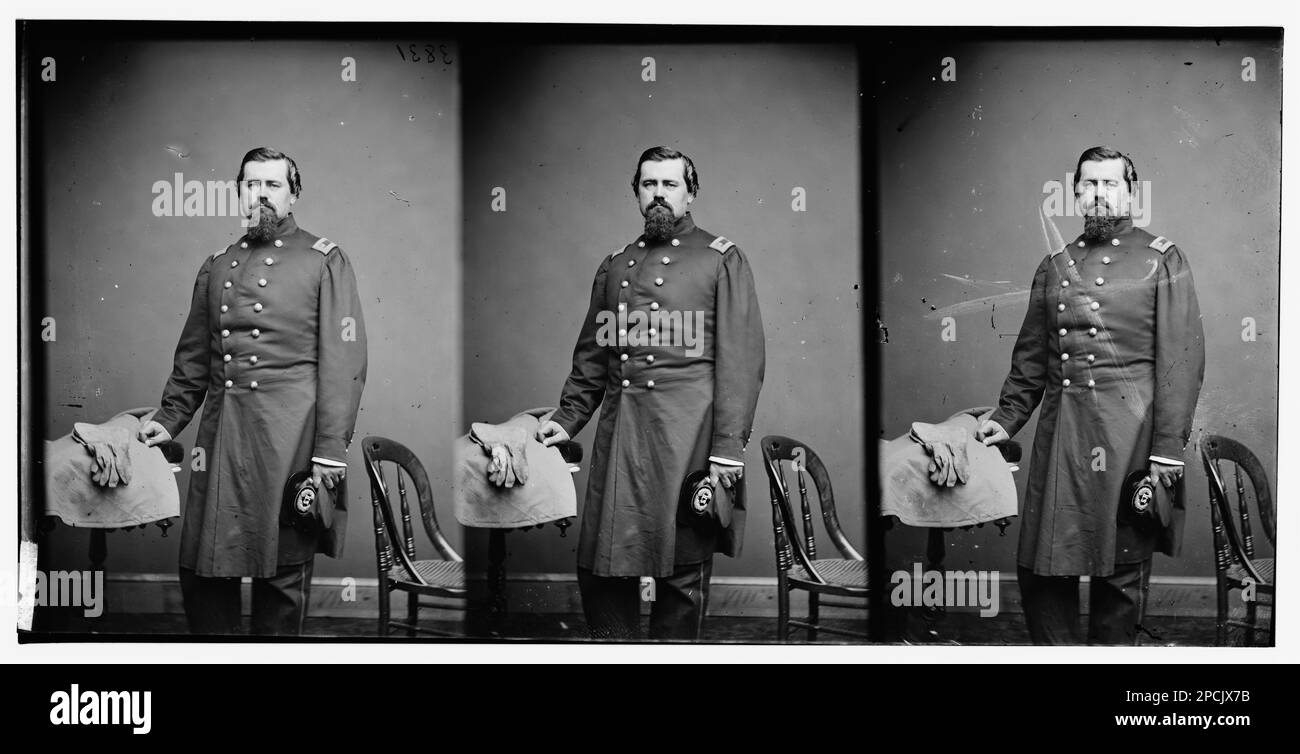 Chirurg Solomon VanEtten, 56. New Yorker Freiwillige. Bürgerkriegsfotos, 1861-1865 , Titel aus Bürgerkriegsbeschriftungen: Sarg. S. VanEtten, 56. N.Y. INF, Datum der Inbetriebnahme von Solomon Van Etten, 23. September 1861 und 7. Oktober 1864. Usa, Geschichte, Bürgerkrieg, 1861-1865. Stockfoto