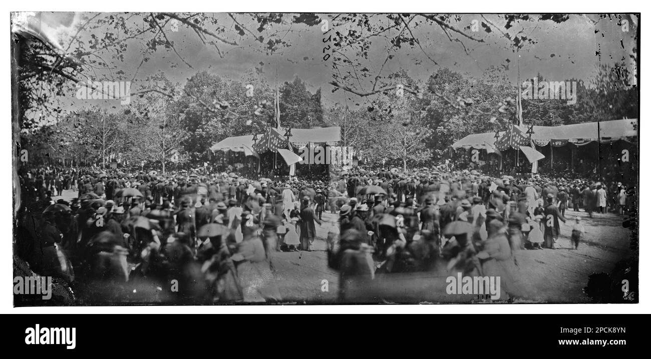 Washington, Bezirk Columbia. Große Kritik der Armee. Bürgerkriegsfotos, 1861-1865. Usa, Geschichte, Bürgerkrieg, 1861-1865. Stockfoto