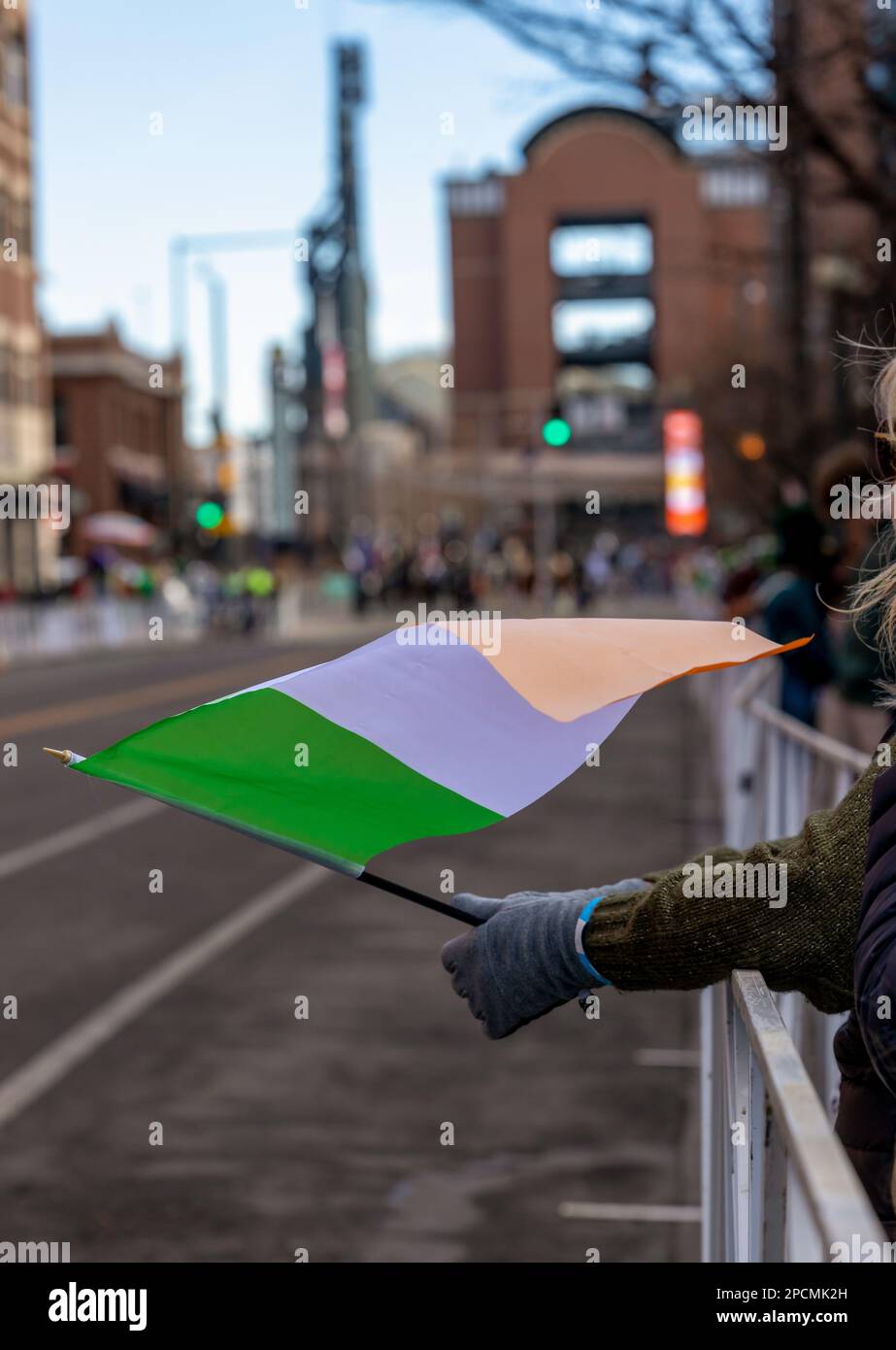 Denver, Colorado - 11. März 2023: St. Patrick's Day Parade in Denver, Colorado Stockfoto