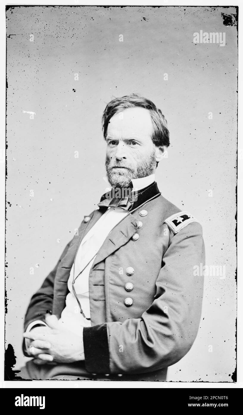 Sherman. Bürgerkriegsfotos, 1861-1865. Usa, Geschichte, Bürgerkrieg, 1861-1865. Stockfoto
