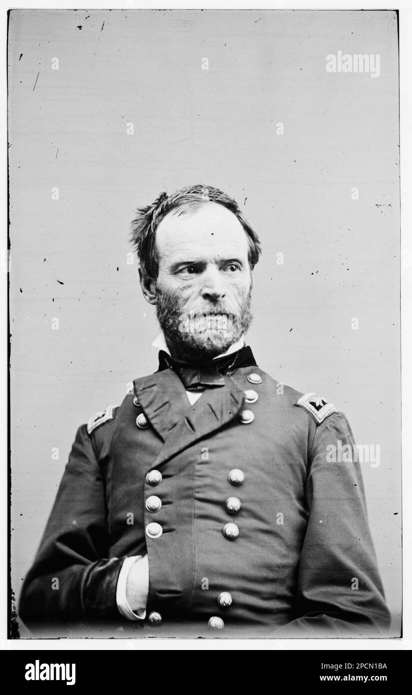 Sherman. Bürgerkriegsfotos, 1861-1865. Usa, Geschichte, Bürgerkrieg, 1861-1865. Stockfoto