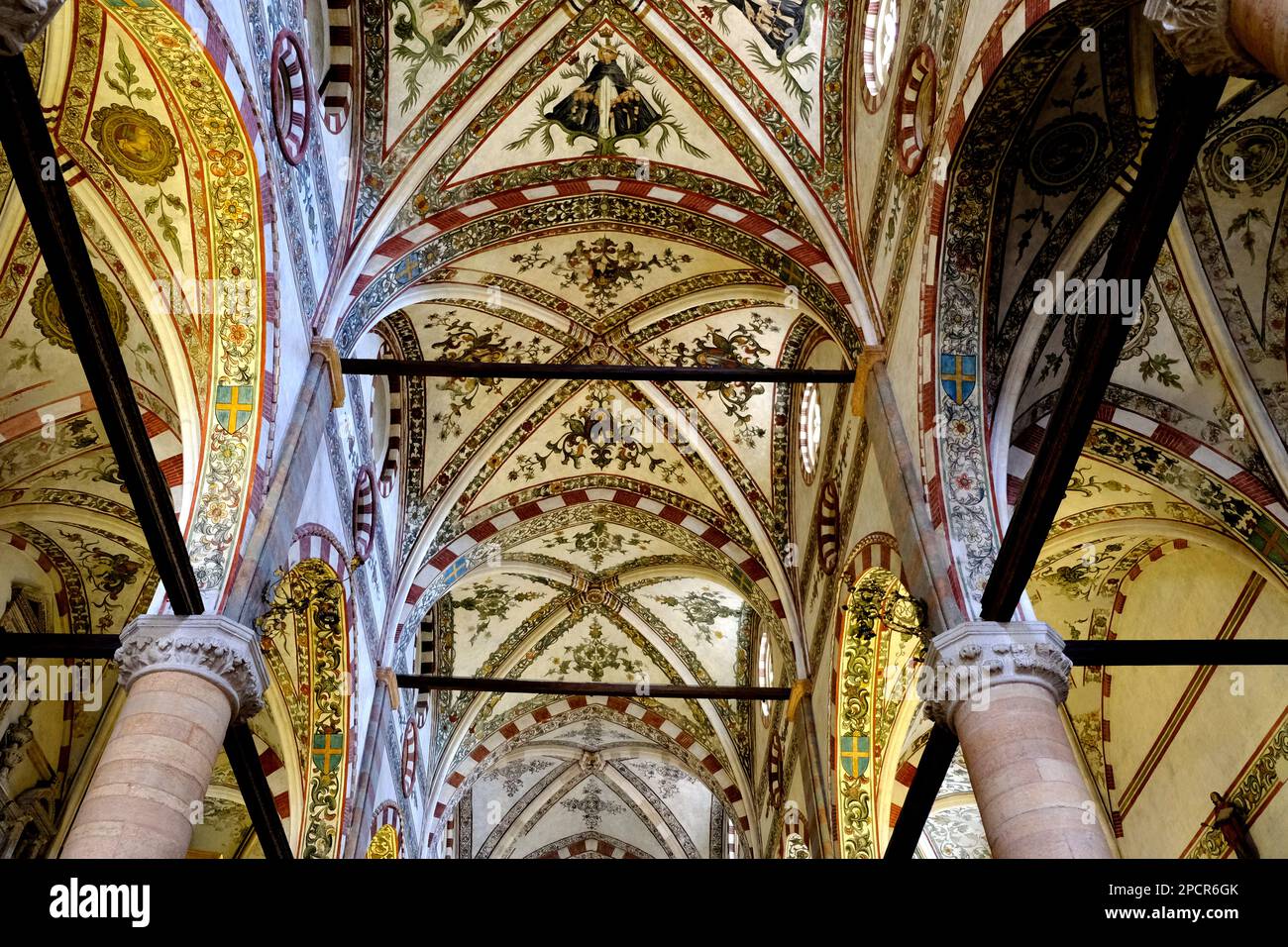 Basilica di S. Anastasia in Verona, Italien Stockfoto