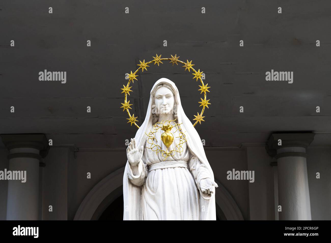 Bild von St. Maria aus einer alten Kirche in Bambalapitiya. Stockfoto