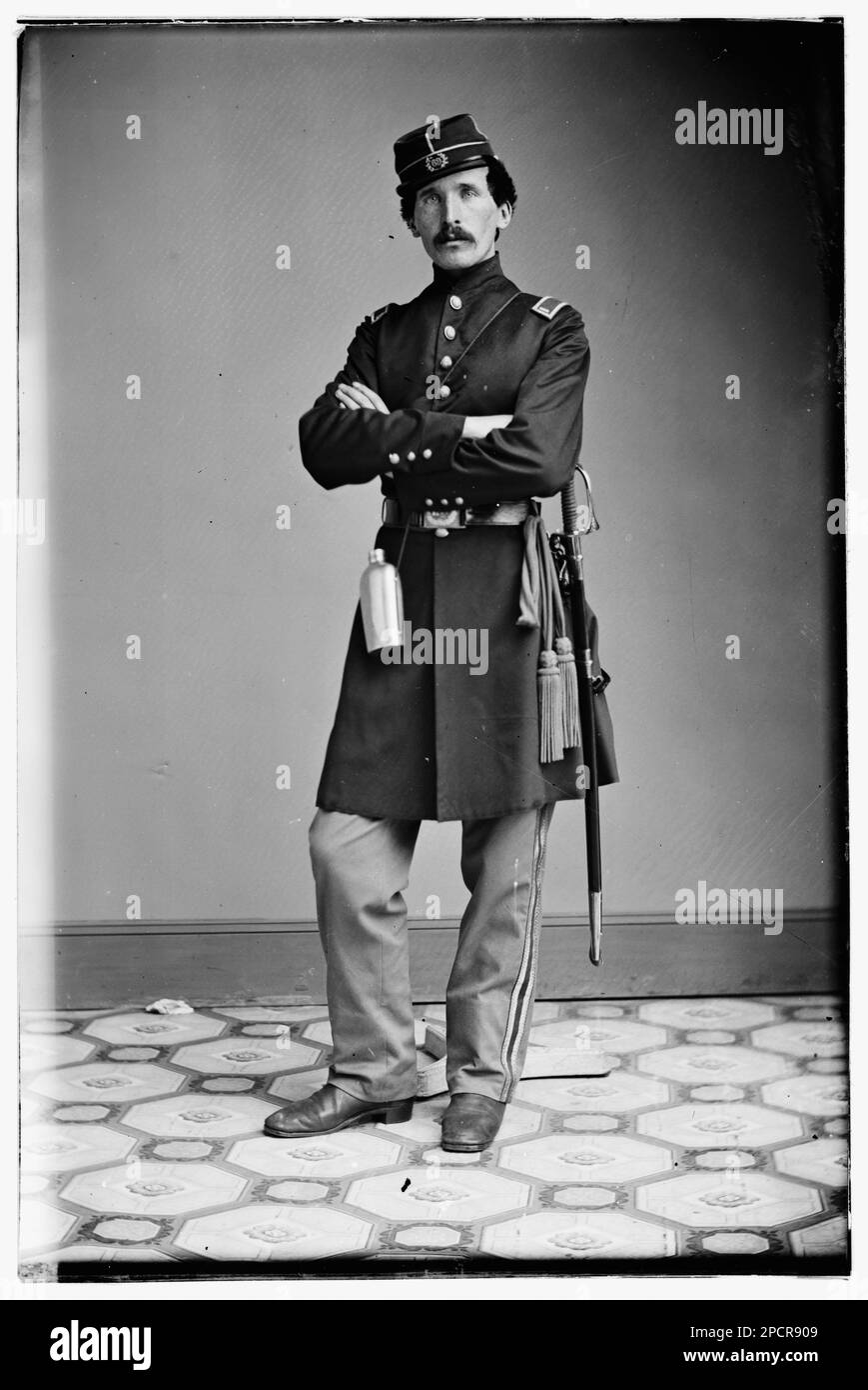 Leutnant E.K. Butler, 69. New Yorks. Bürgerkriegsfotos, 1861-1865 , Titel aus Bürgerkriegsbeschriftungen. Usa, Geschichte, Bürgerkrieg, 1861-1865. Stockfoto