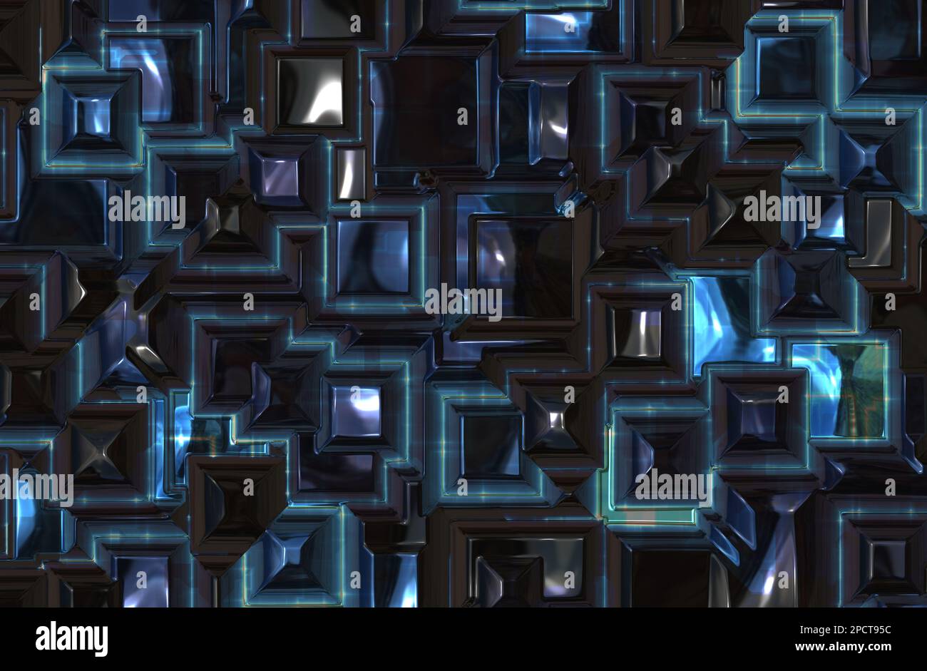Abstrakter futuristischer Science-Fiction-Hintergrund Stockfoto