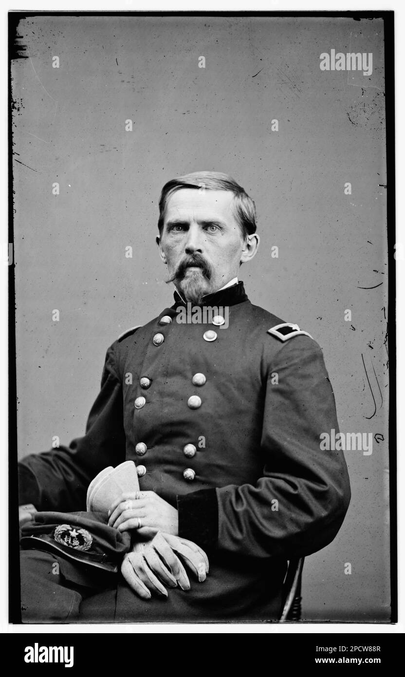 General W.P. Carlin, USA. Bürgerkriegsfotos, 1861-1865. Usa, Geschichte, Bürgerkrieg, 1861-1865. Stockfoto