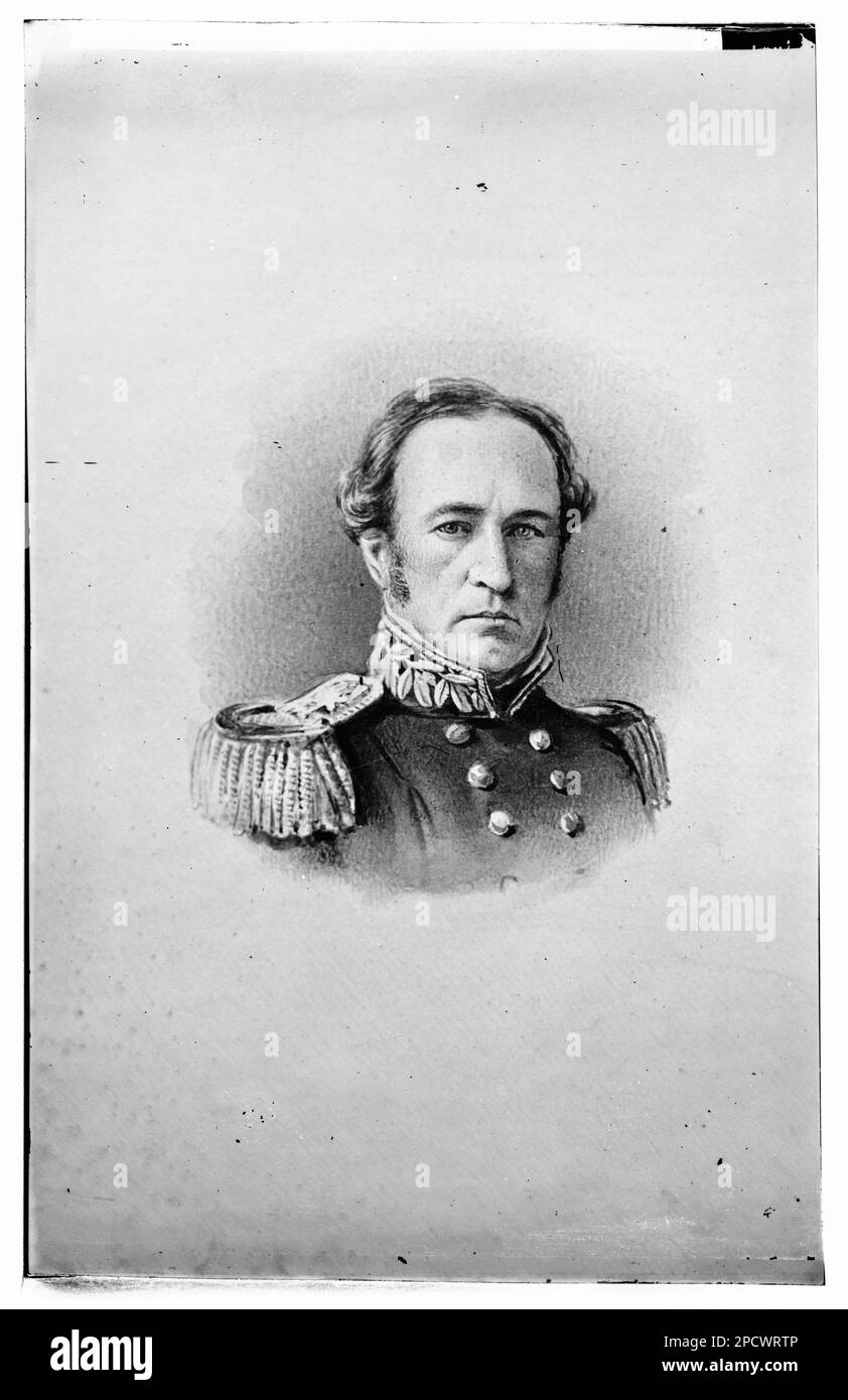 General Robert Patterson, USA. Bürgerkriegsfotos, 1861-1865. Usa, Geschichte, Bürgerkrieg, 1861-1865. Stockfoto